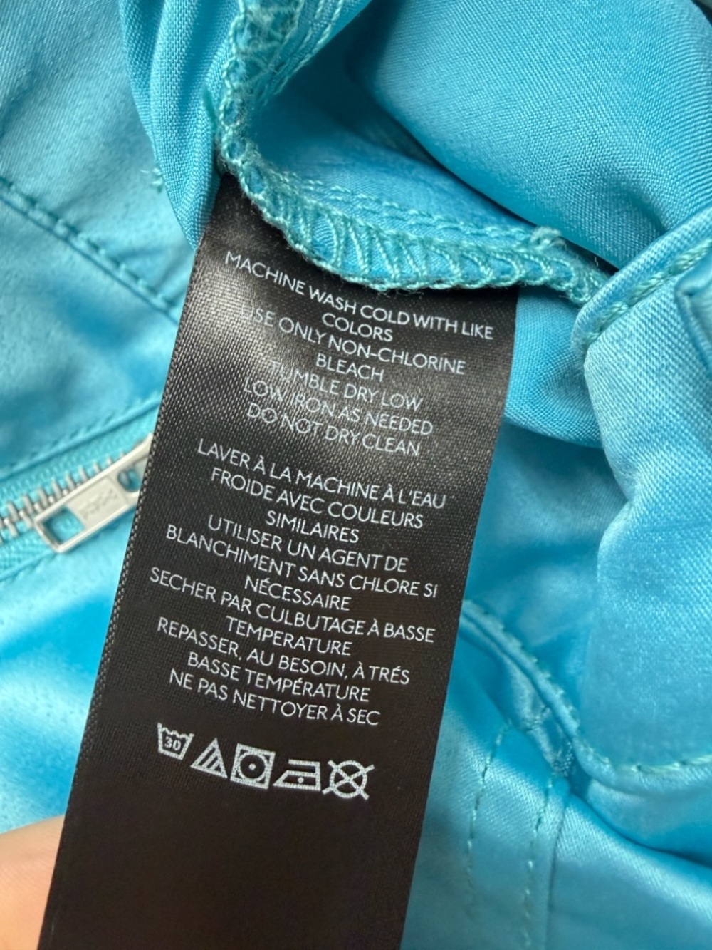 BDG Satin Flight Cargo Pants Blue Size 2 Y2K Streetwear - Picture 10 of 11